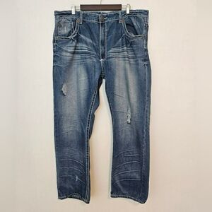 Parish Nation Vtg Men's Relaxed Fit Denim Jeans in Deep Blue 44